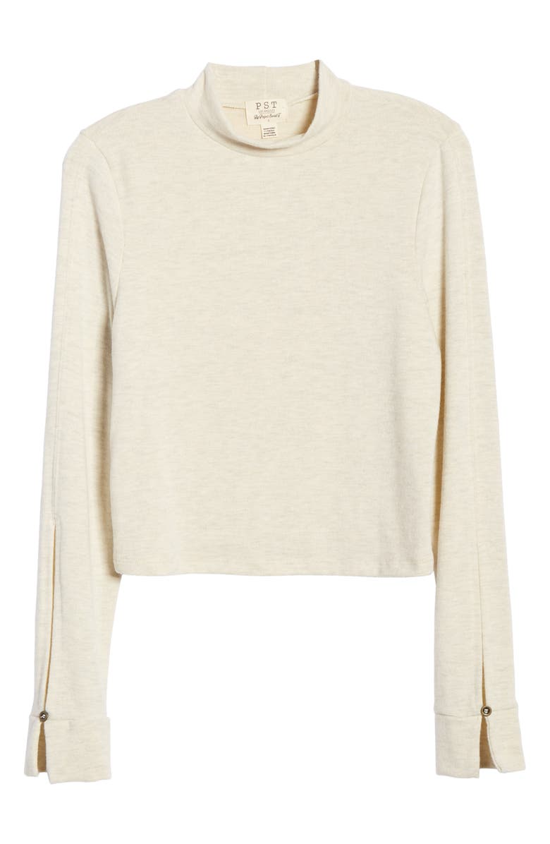 PST by Project Social T Long Sleeve Mock Neck Tee, Alternate, color,