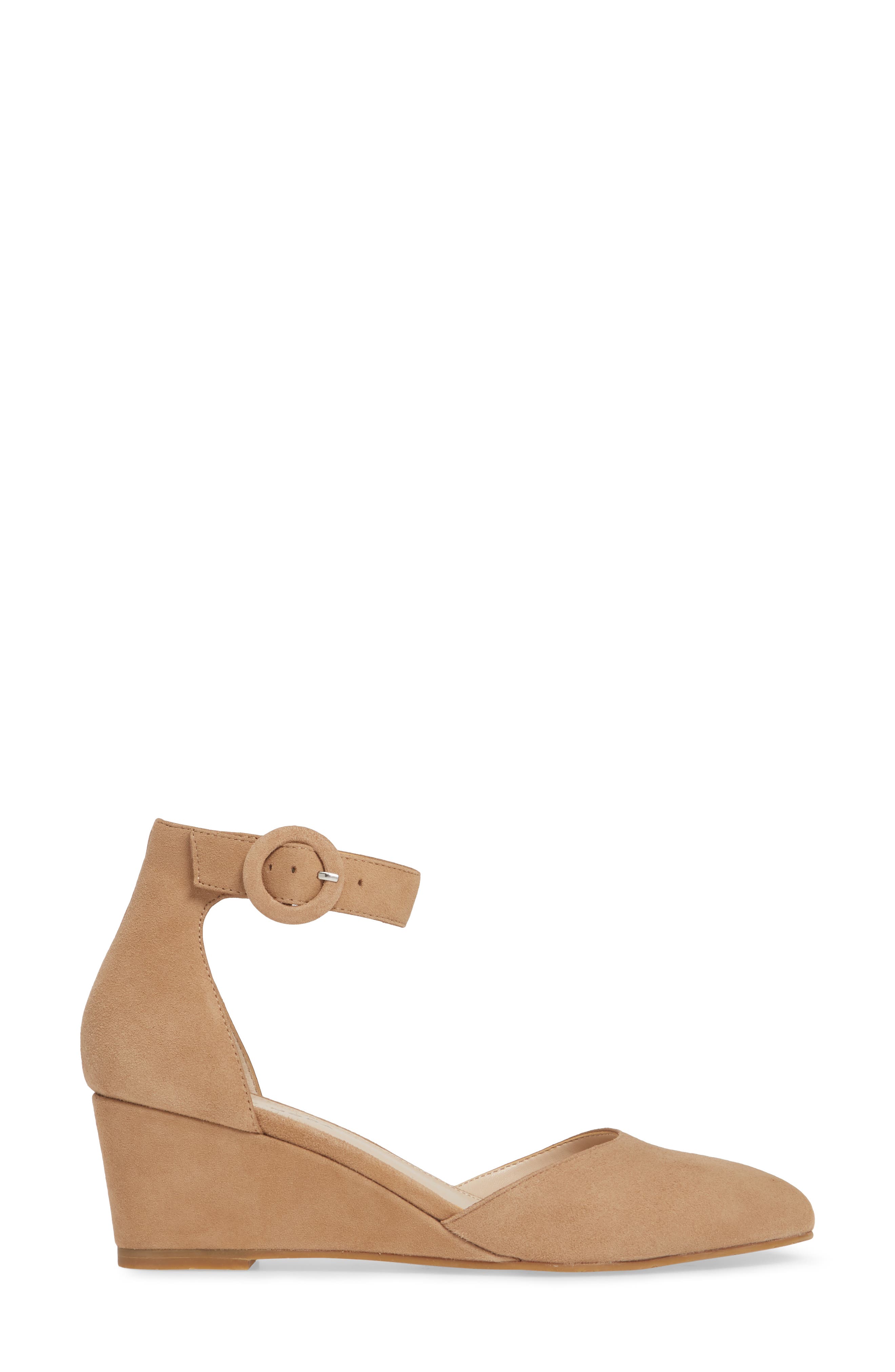 Kurtis Wedge Pump, Alternate, color, LATTE SUEDE