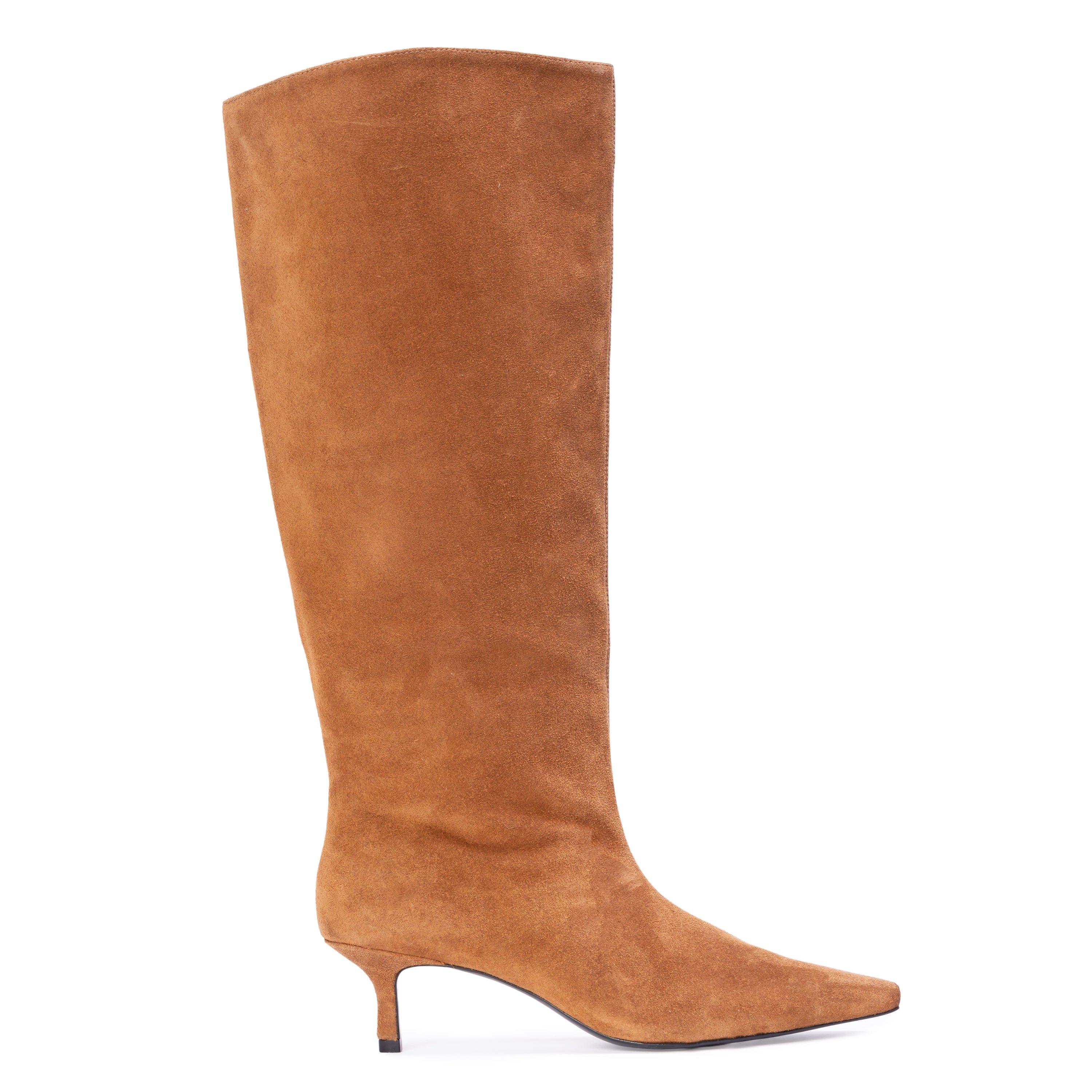 BLACK SUEDE STUDIO Sutton 50 Boot, Alternate, color, Caramel Suede