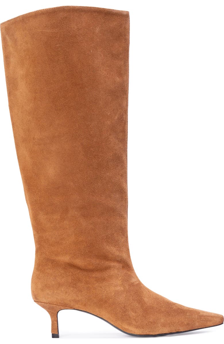 BLACK SUEDE STUDIO Sutton 50 Boot, Alternate, color, Caramel Suede