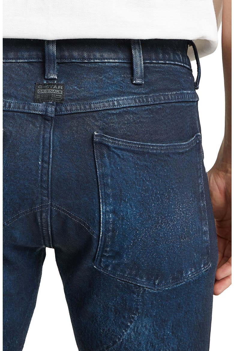 3D Zip Knee Skinny Jeans, Alternate, color, FADED CERULEAN SKIN