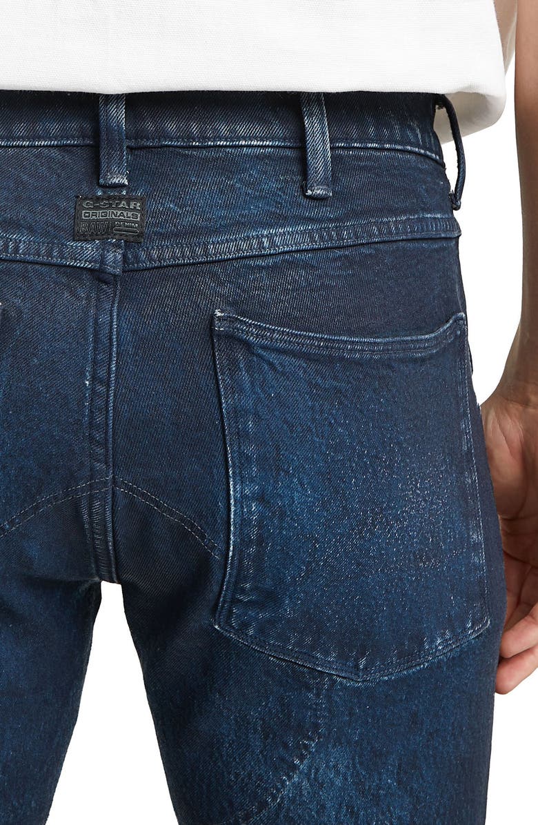 G-STAR 3D Zip Knee Skinny Jeans, Alternate, color, Faded Cerulean Skin