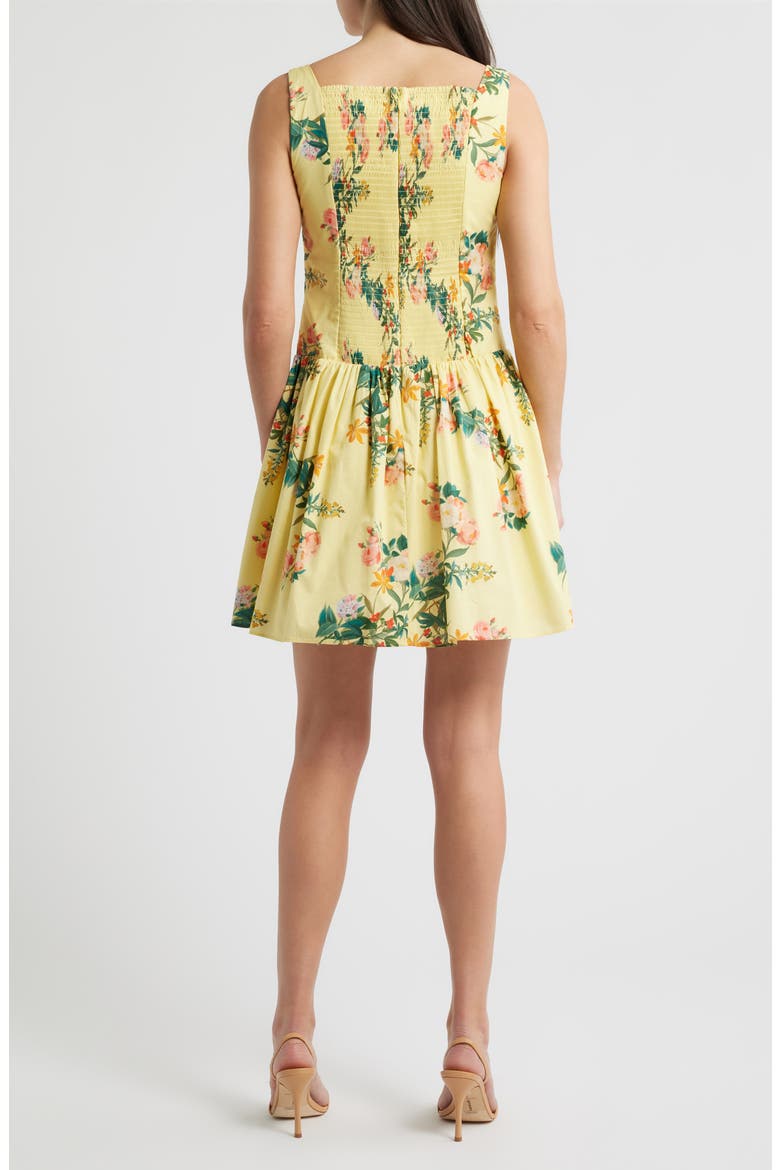 Fit & Flare Poplin Dress, Alternate, color, YELLOW MULTI