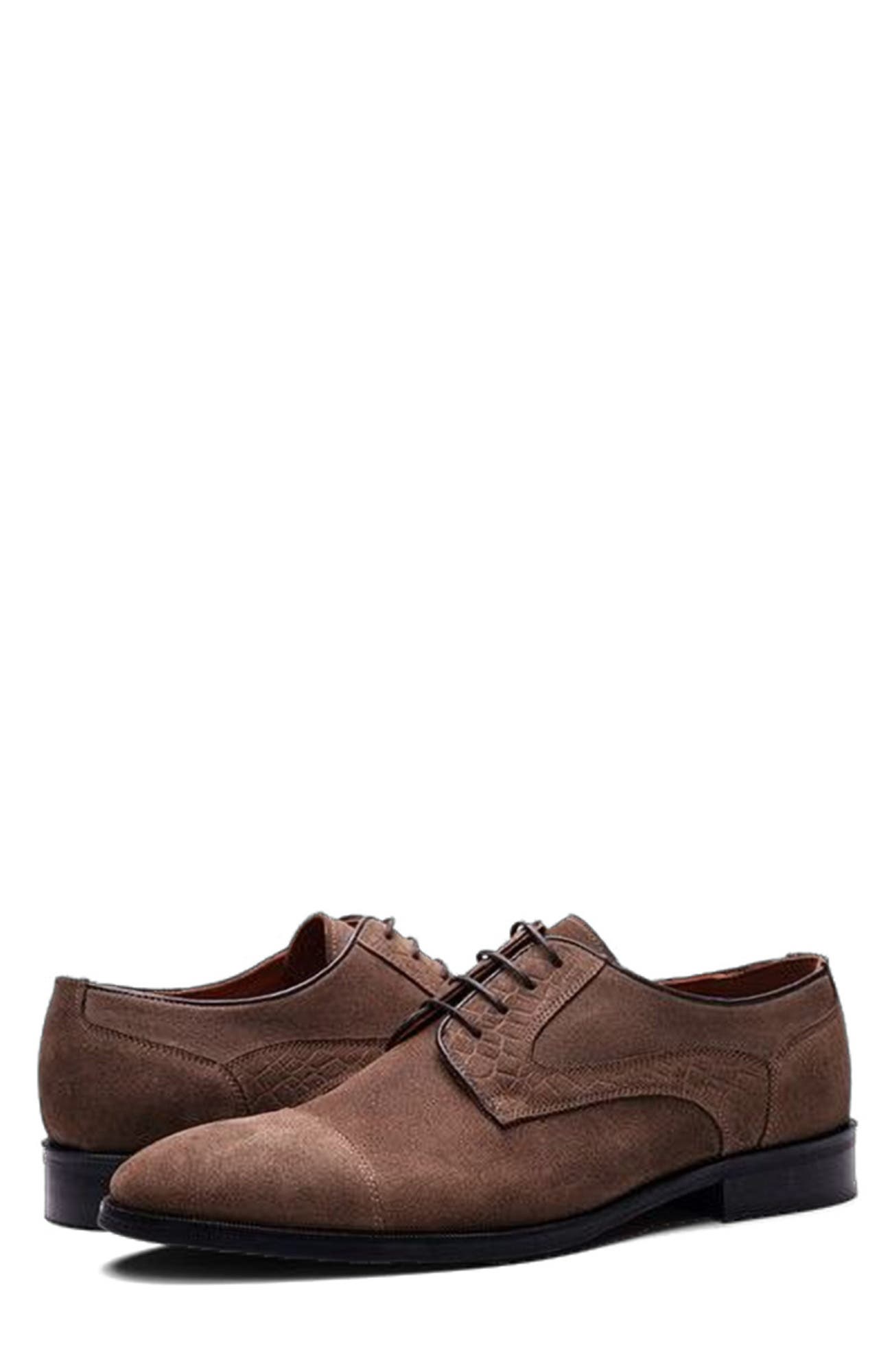 Havens Cap-toe Derby, Alternate, color, Saloon Brown Suede