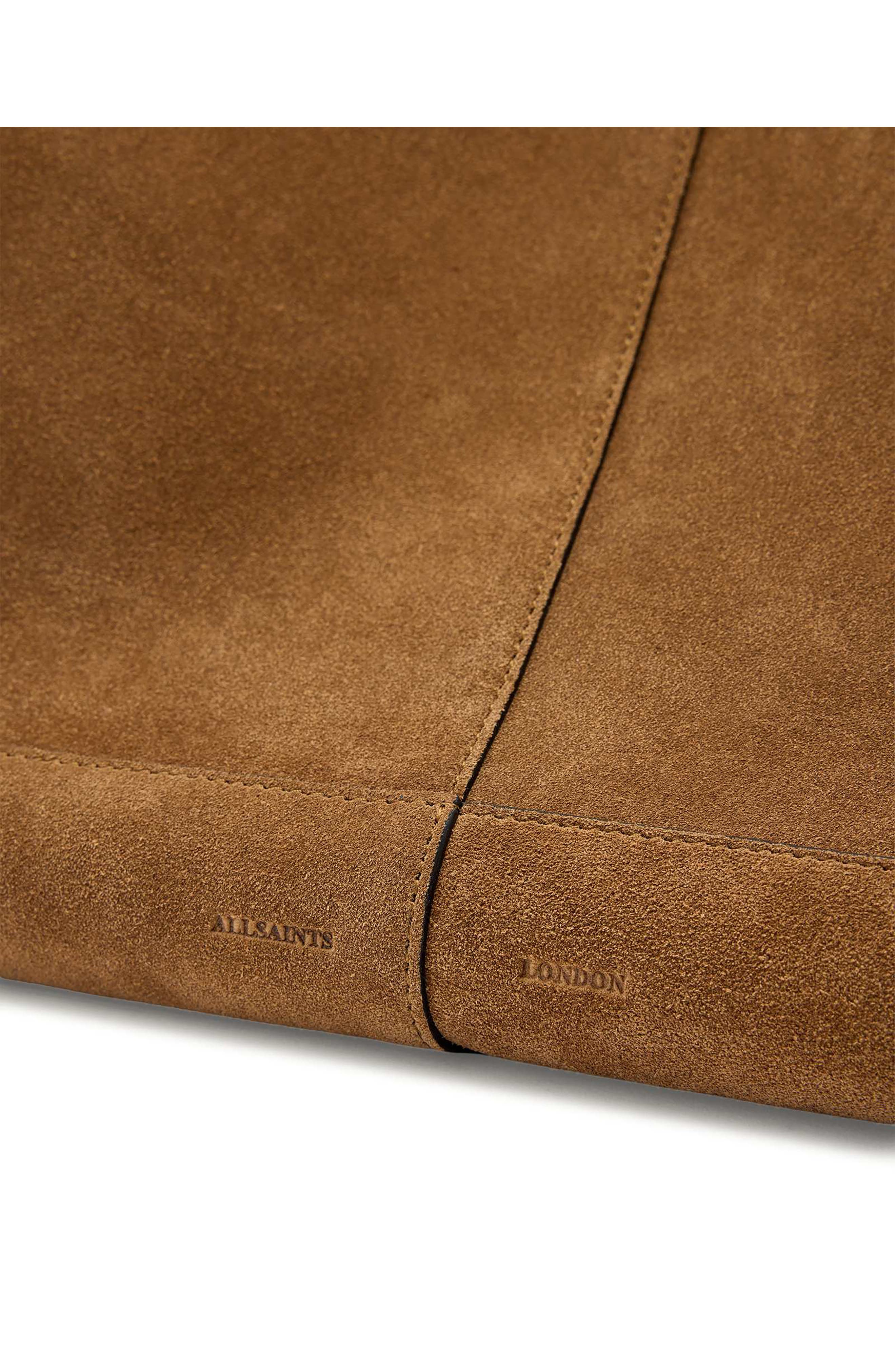 Rosalie Suede Tote, Alternate, color, WARM OLIVE BROWN