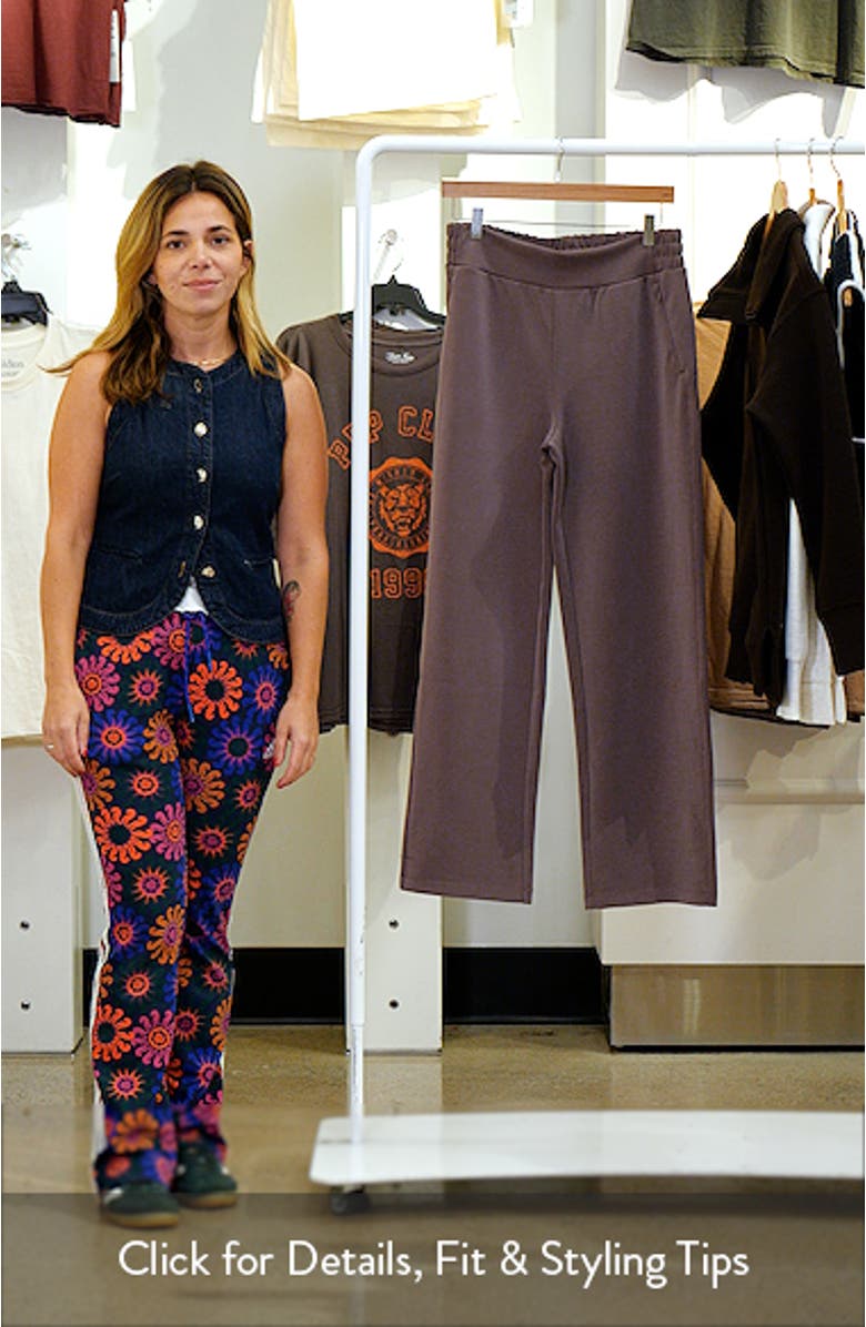 Cozy Scuba Knit High Waist Straight Leg Pants, sales video thumbnail