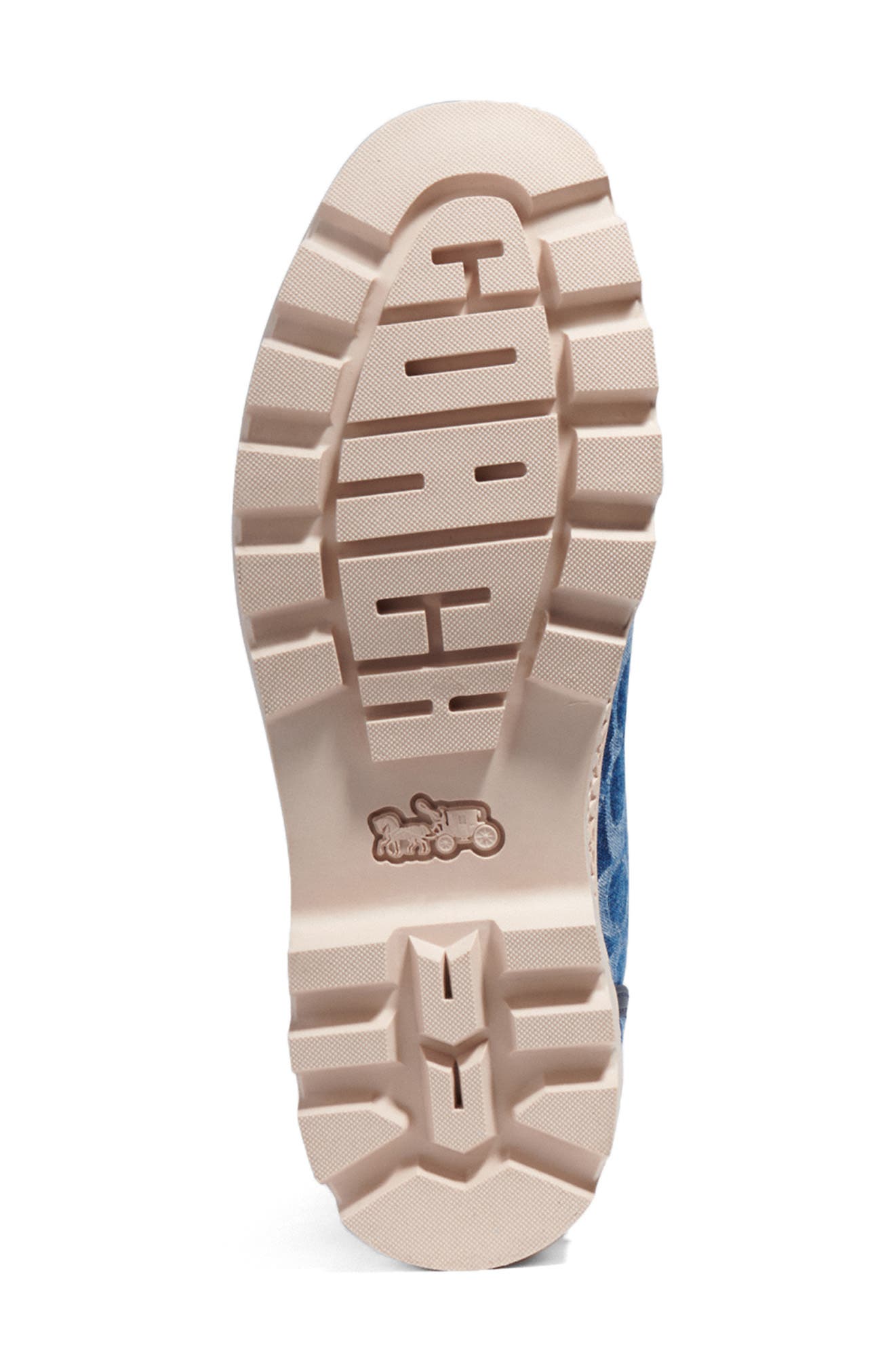 COACH Trooper Denim Combat Boot, Alternate, color, 