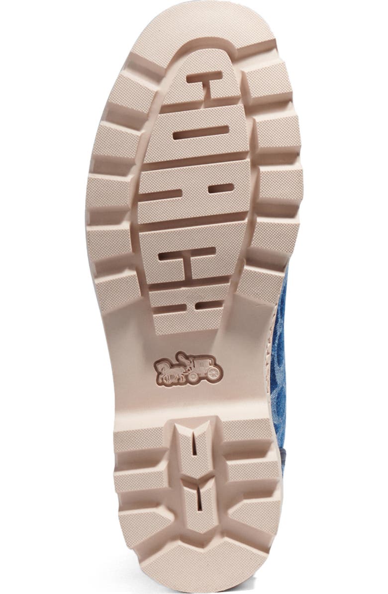 COACH Trooper Denim Combat Boot, Alternate, color,