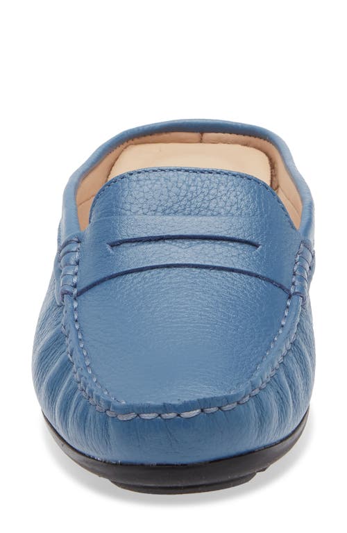 Marc Joseph New York Rosemary Dr Penny Loafer In Atlantic Blue Grainy