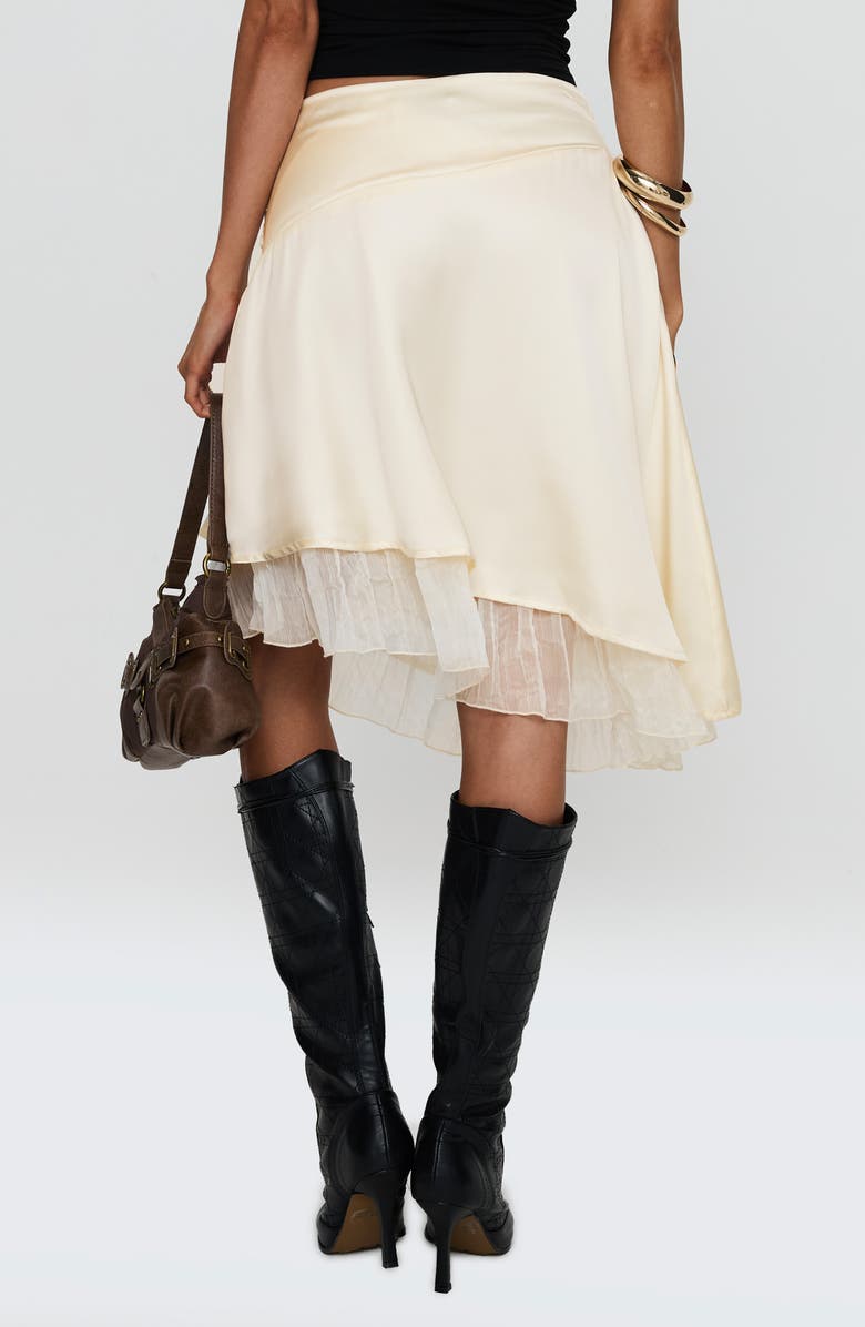 Princess Polly Rosemead Layered Asymmetric Satin Skirt, Alternate, color,