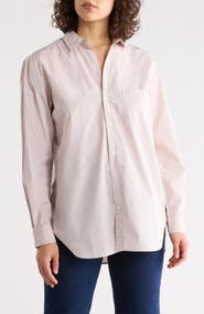 Frank & Eileen Striped Relaxed Fit Cotton Button-Up Shirt