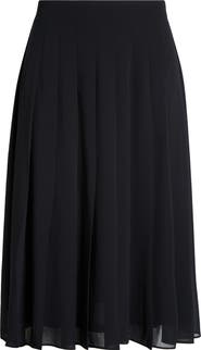 KASPER Pleated Midi Skirt