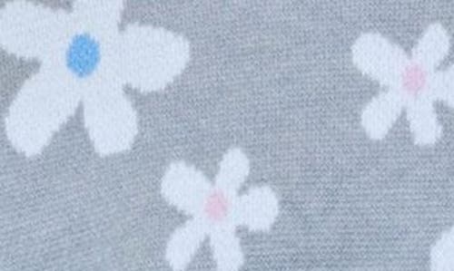 Design History Kids' Floral Pullover Sweater In Gray