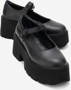 Forever & Always Shoes Orina Leather Platform Mary Jane Shoe