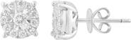 EFFY Sterling Silver Diamond Round Stud Earrings