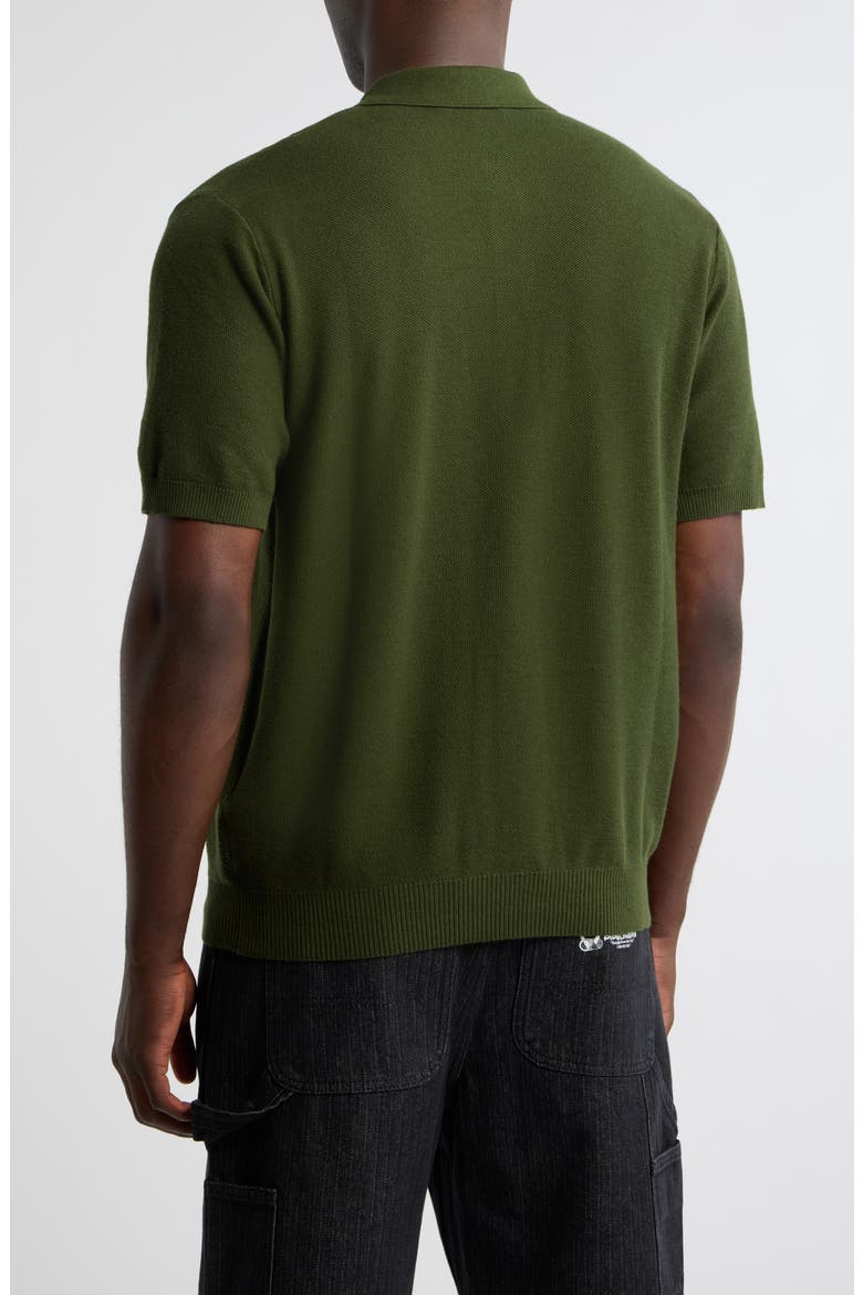 Crosscut Knit Polo, Alternate, color, RIFLE GREEN