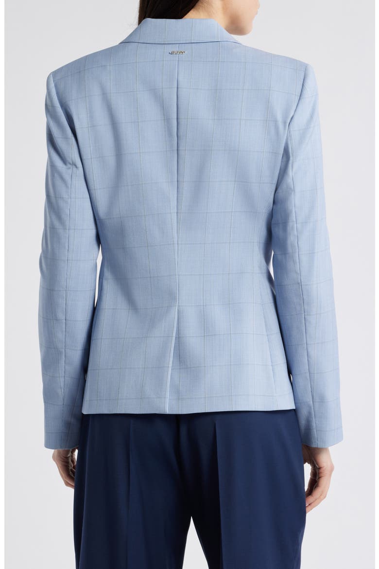Jia Windopane Plaid Jacket, Alternate, color, CHAMBRAY BLUE WINDOWPANE PLAID