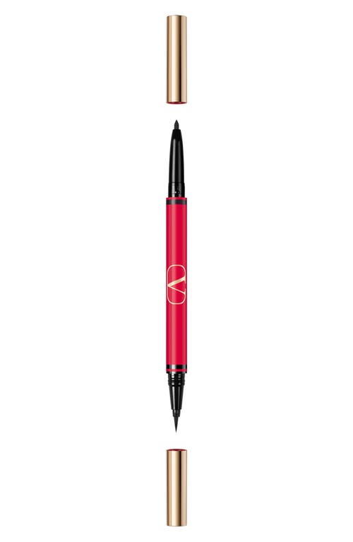 Valentino Twin Liner Gel & Liquid Eyeliner In Black