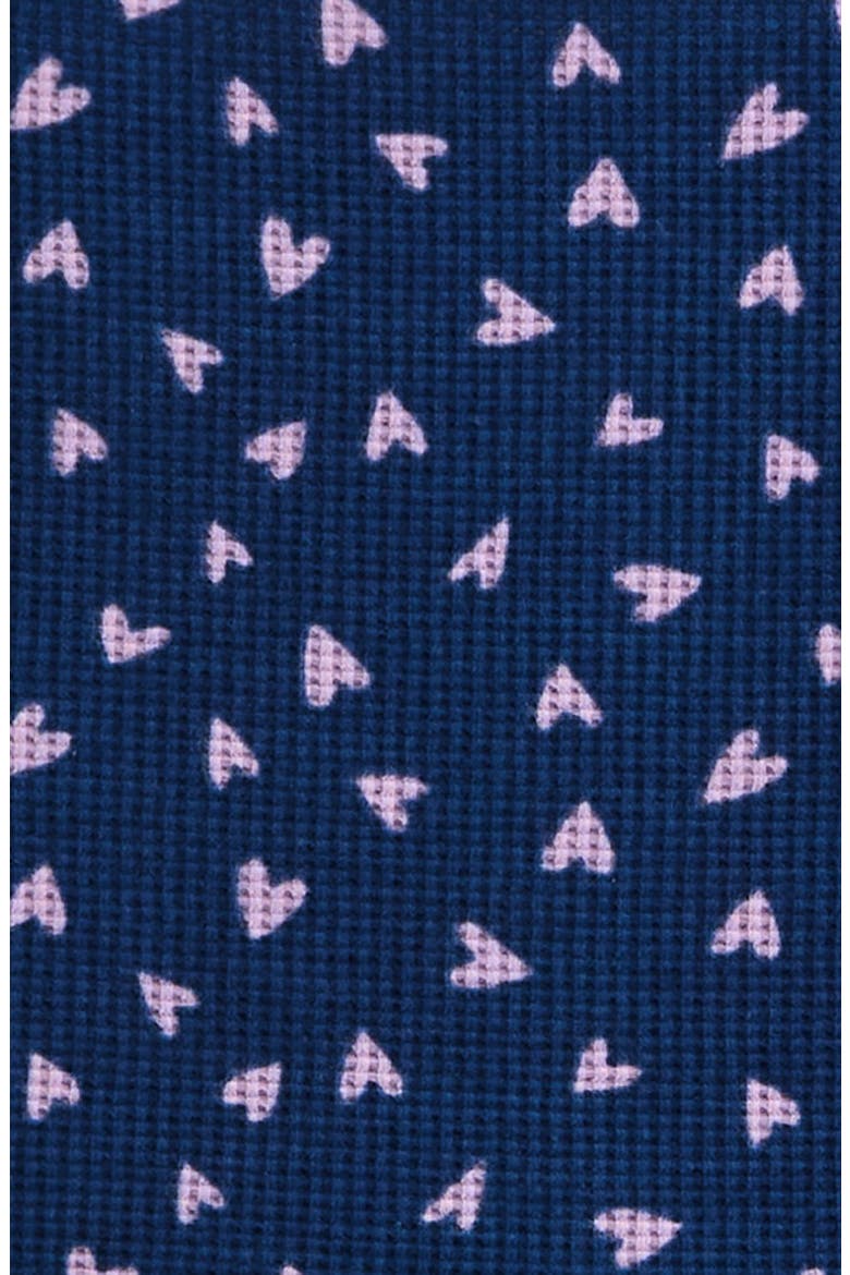 Kids' Two-Piece Waffle Knit Ruffle Pajamas, Alternate, color, NAVY PURPLE HEARTS