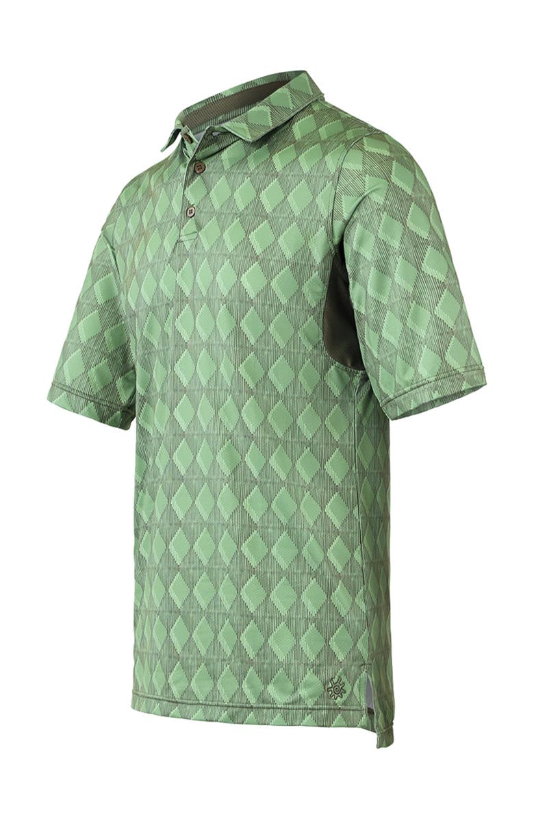 UV Skinz Short Sleeve Performance Polo, Alternate, color, Diamond Ace