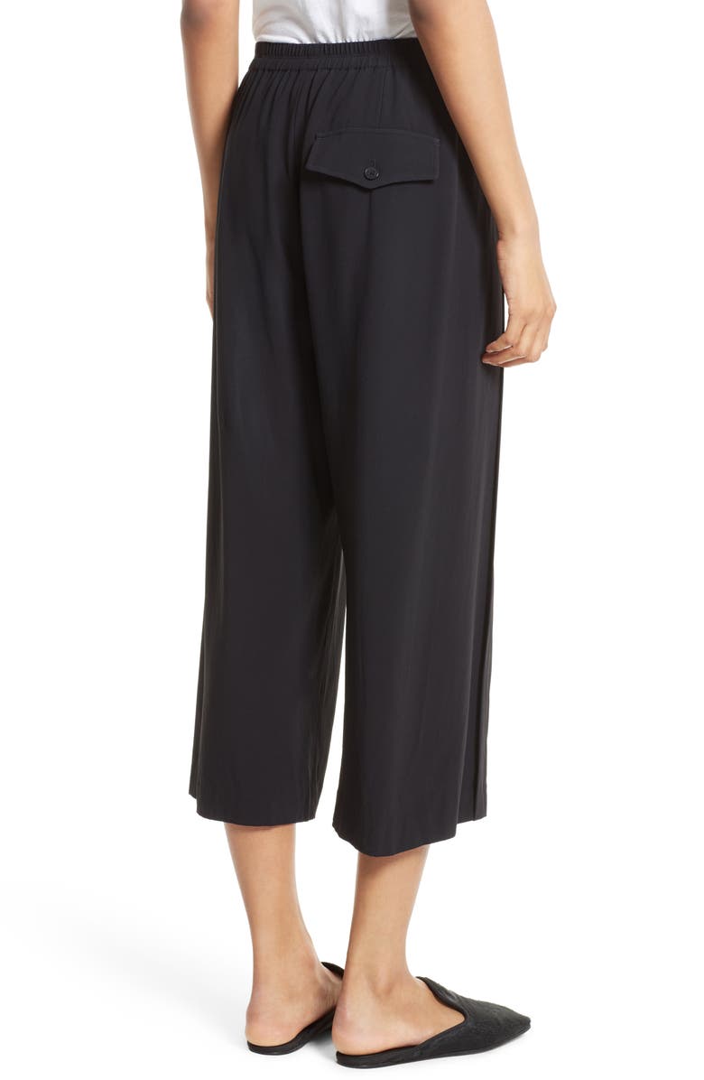 Helmut Lang Crepe Culottes, Alternate, color, 