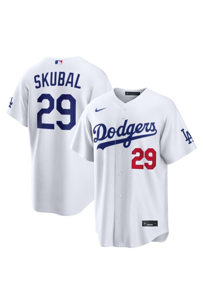 Men's Nike Tarik Skubal White Los Angeles Dodgers Home Stadium Jersey, Main, color, White