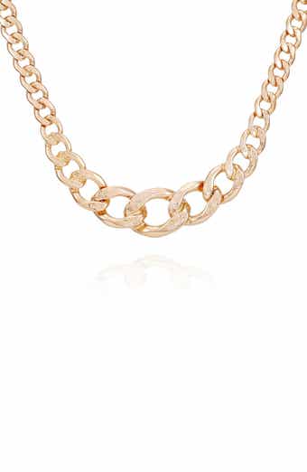 GUESS Graduated Curb Chain Necklace