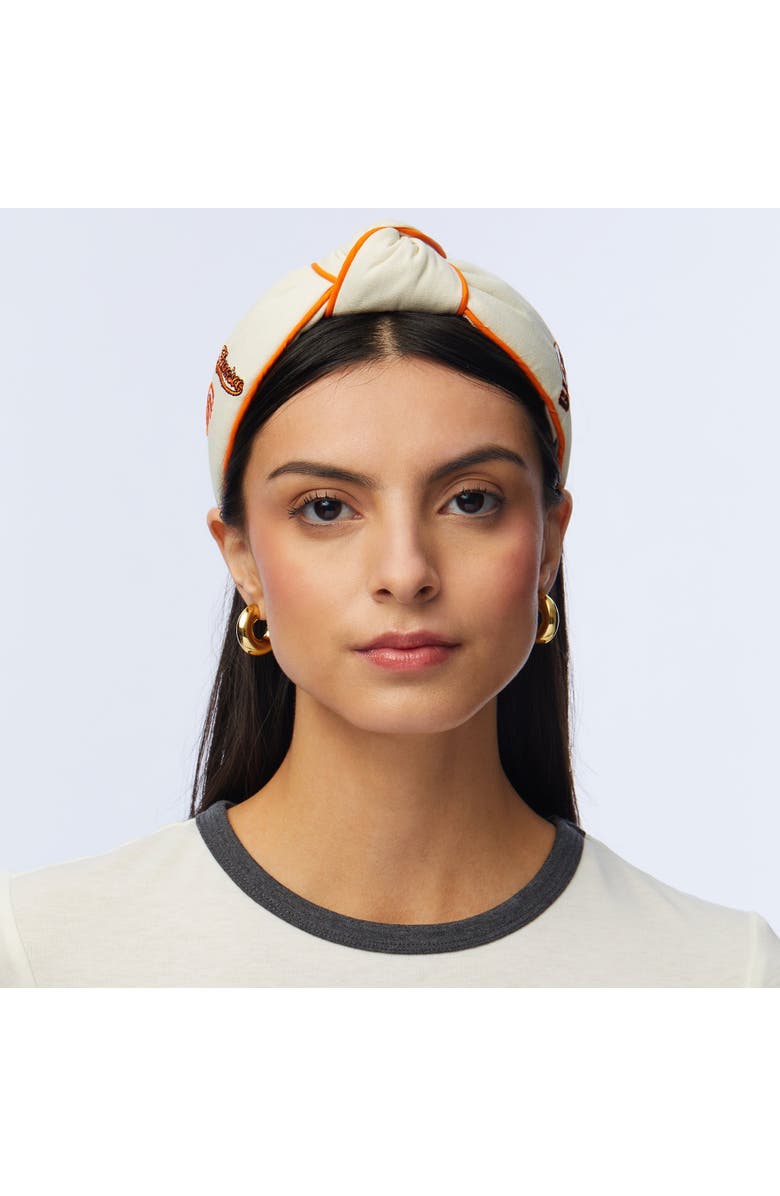 Lele Sadoughi MLB SF Giants Embroidered Headband, Alternate, color, Ivory 100