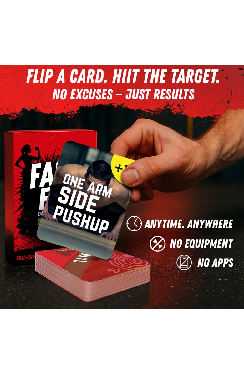 Quokka Fast Fit Workout Cards Set - Full Body Fitness Training Deck, Alternate, color, Beast