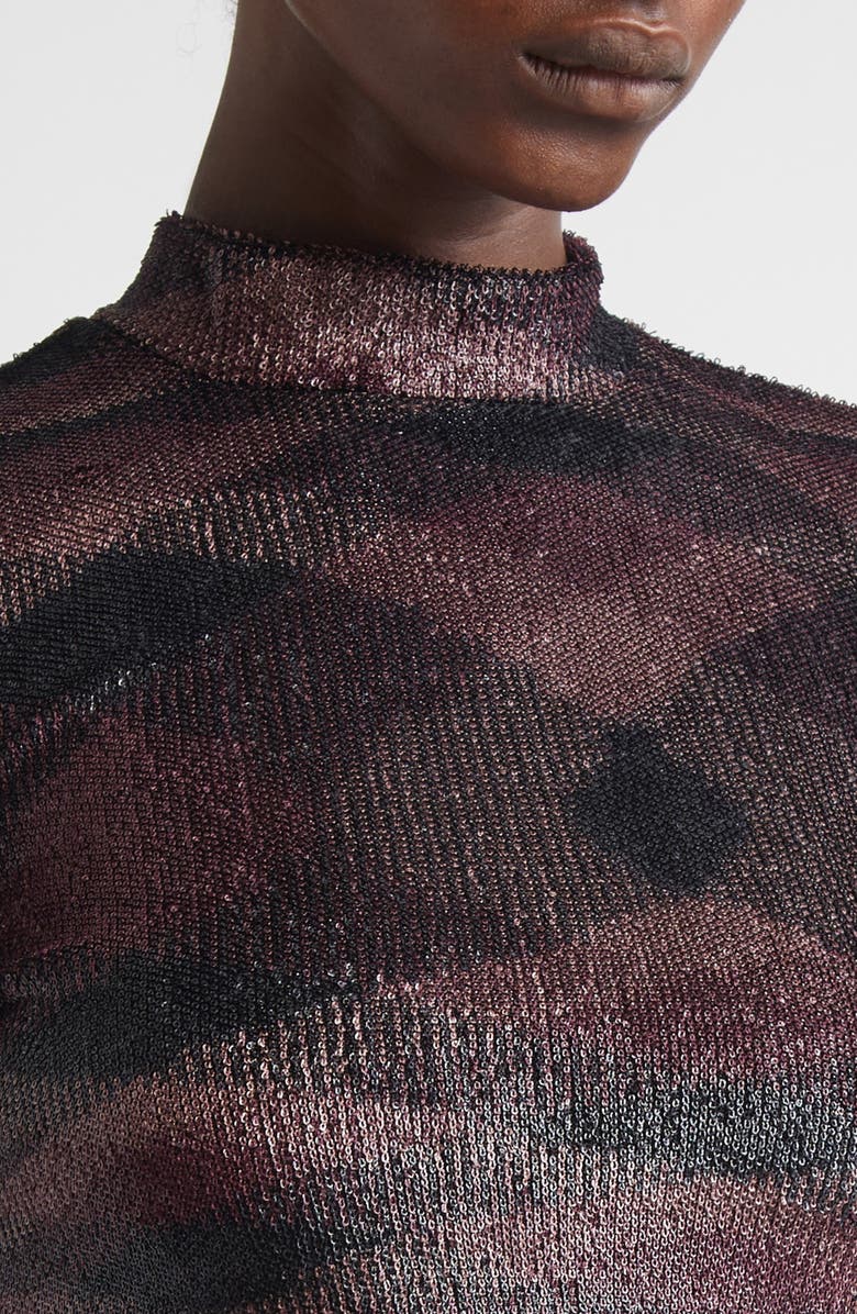 Missoni Flame Pattern Coated Sweater, Alternate, color, F903j Multi Brown And Black