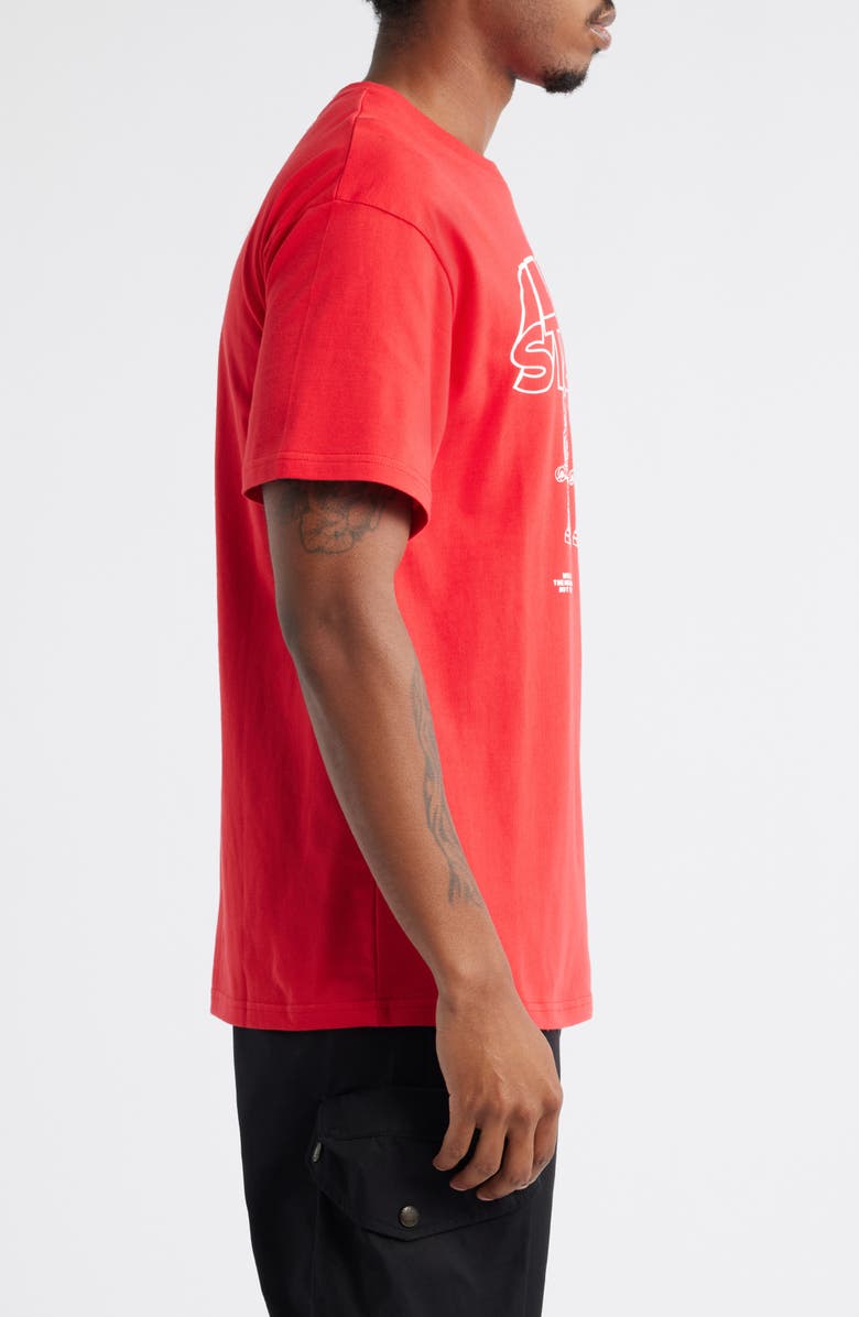 Billionaire Boys Club Stereo Cotton Graphic T-Shirt, Alternate, color, Red