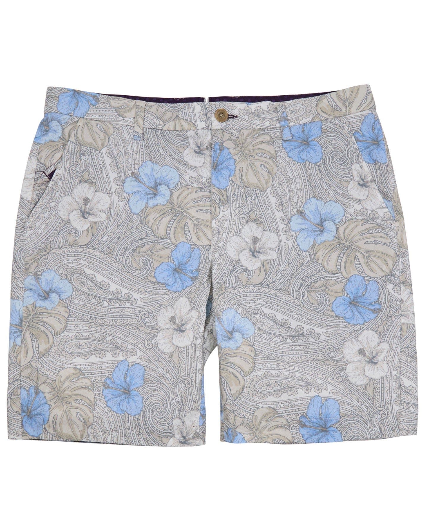 Tropical Paisley Mens Flat Front Short - image 2