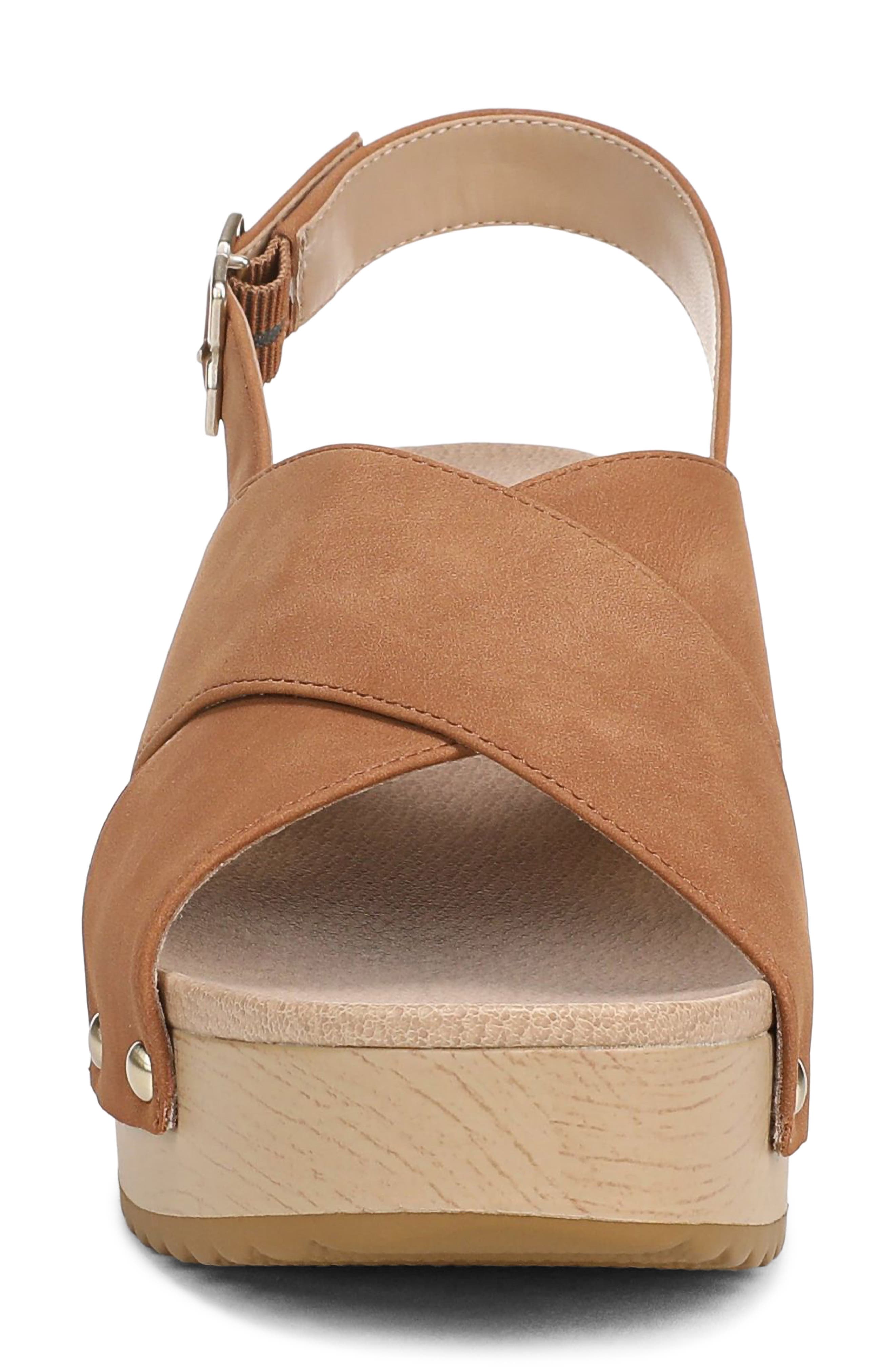 Weslee Slingback Platform Sandal, Alternate, color, HONEY
