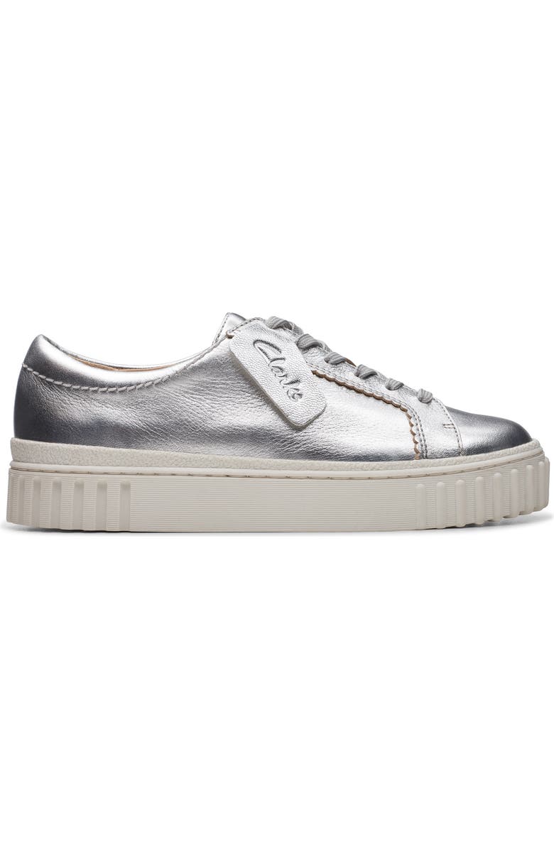 Clarks<sup>®</sup> Mayhill Walk Sneaker, Alternate, color, Silver Metallic