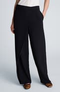 Kenneth Cole Asymmetrical Crossover Wide Leg Pants