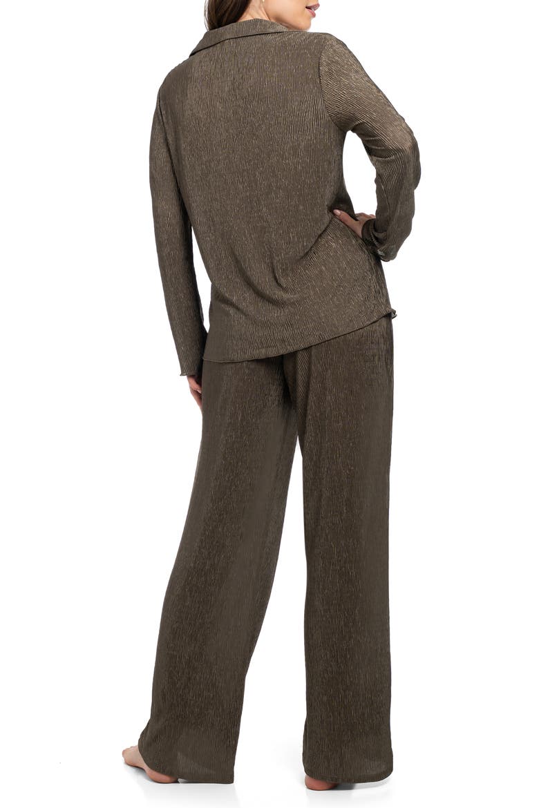 Rib Pajamas, Alternate, color, OLIVE