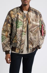 Alpha Industries x Realtree MA-1 Relaxed Camo Bomber Jacket