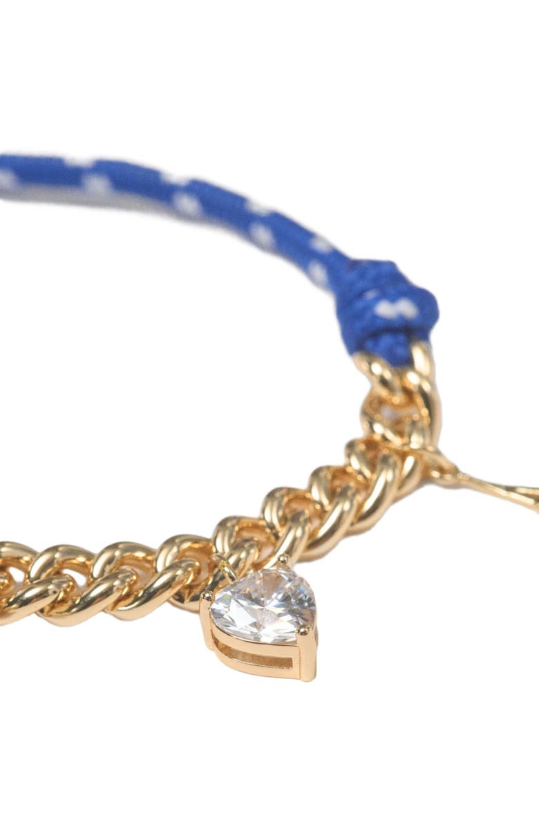 maje Marine cord chain bracelet, Alternate, color, Gold
