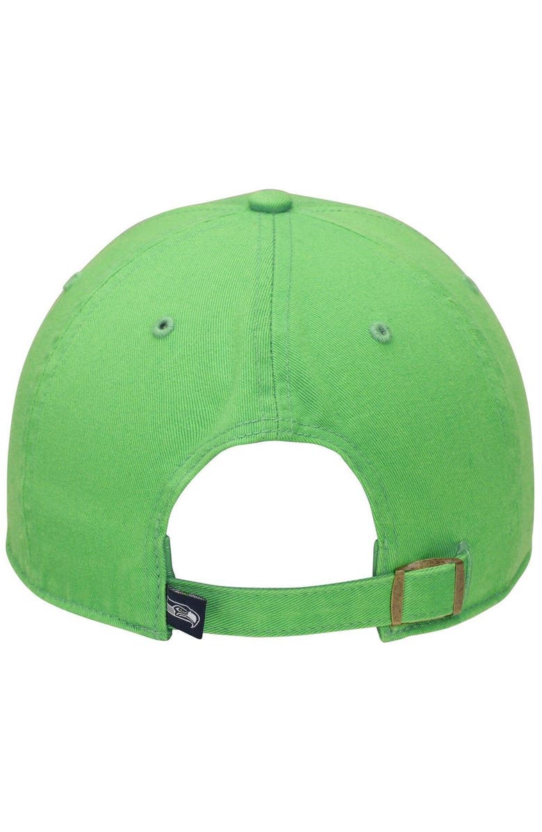 '47 Seattle Seahawks '47 Brand Clean Up Adjustable Hat - Neon Green, Alternate, color, Neon Green