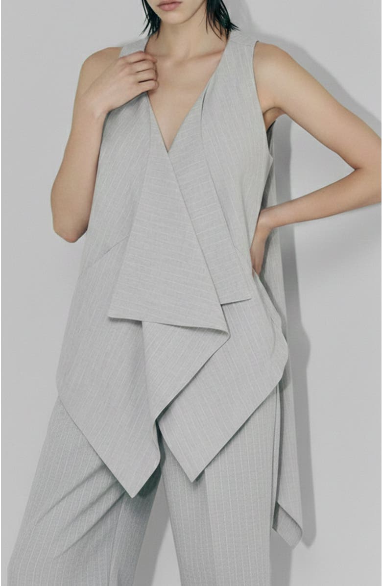 AS by DF Luxembourg Vest, Main, color, Gray Pinstripe