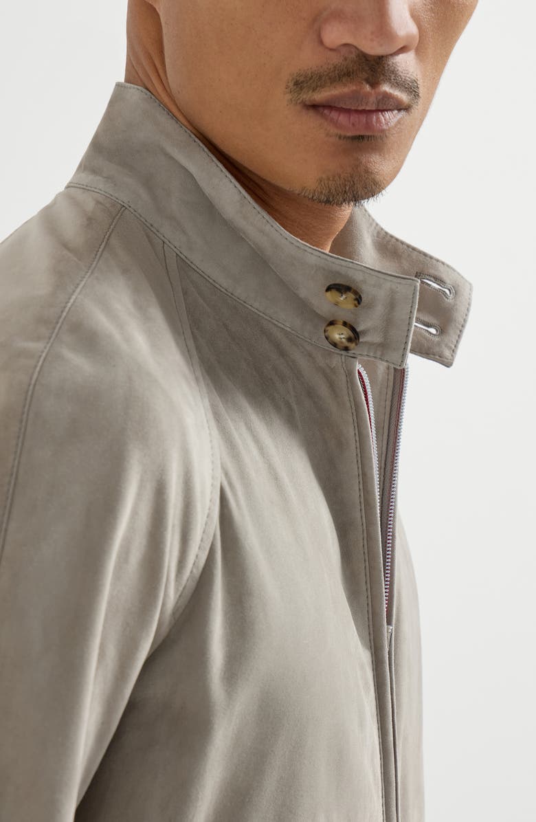 Brunello Cucinelli Suede jacket, Alternate, color, Khaki