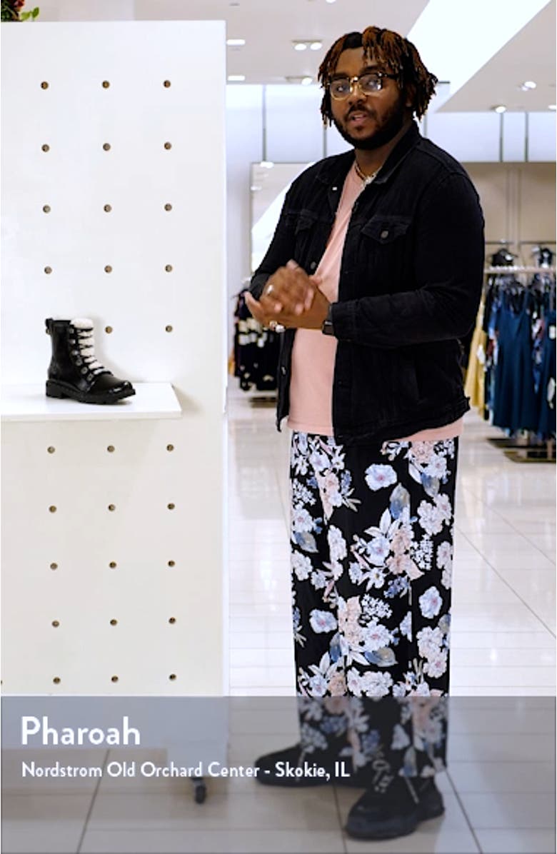 Lennox Lace-Up Boot with Genuine Shearling Trim, sales video thumbnail