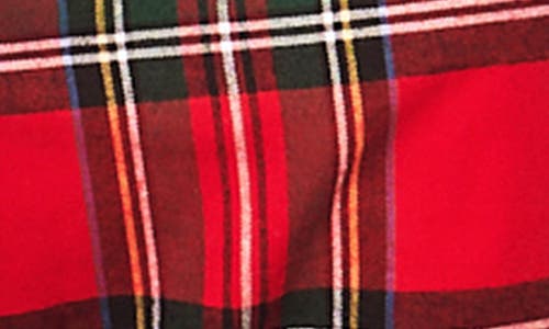 Petite Plume Imperial Tartan Pajama Pants In Red