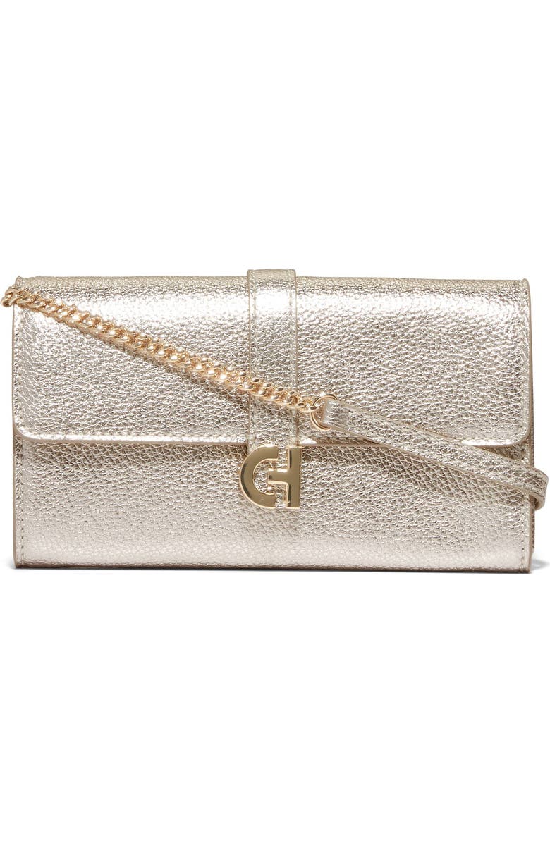 Cole Haan Pebble Leather Wallet on a Chain, Main, color,