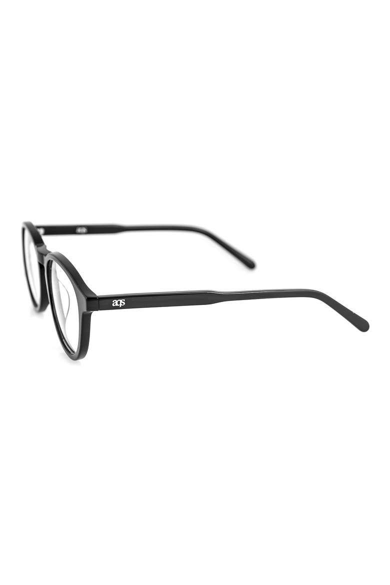Albie 50mm Round Optical Frames, Alternate, color, BLACK