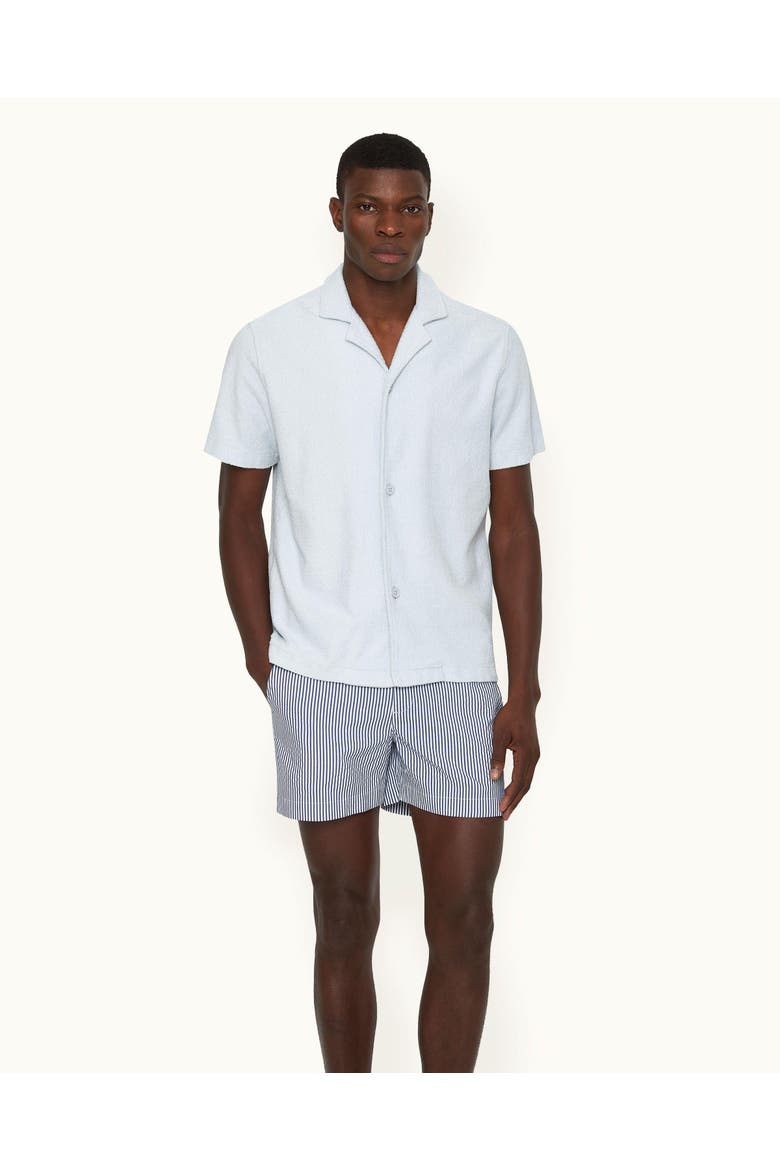 Howell Towelling Relaxed-Fit Shirt, Main, color, LIGHT SKY POOL