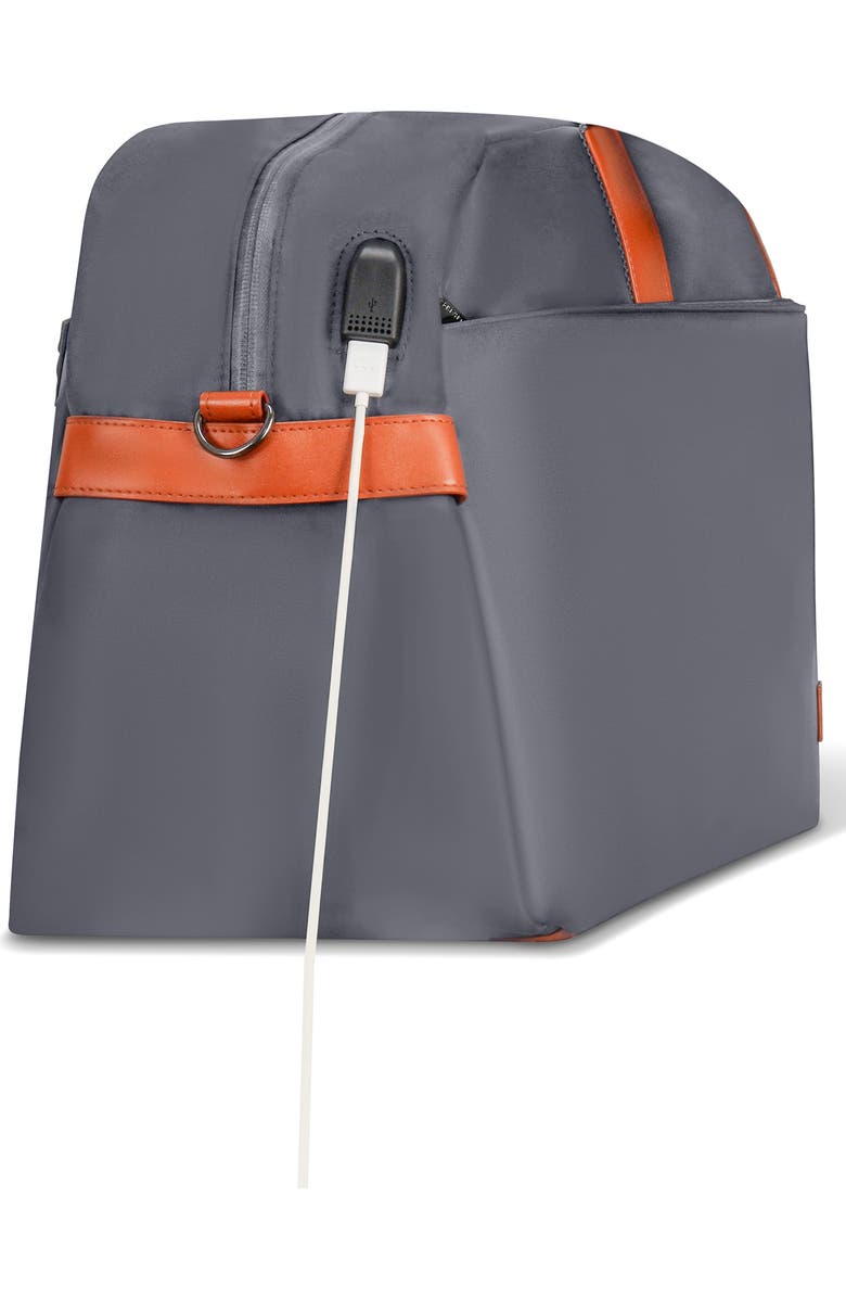 CHAMPS Water Resistant Nylon Duffle Bag, Alternate, color, Grey