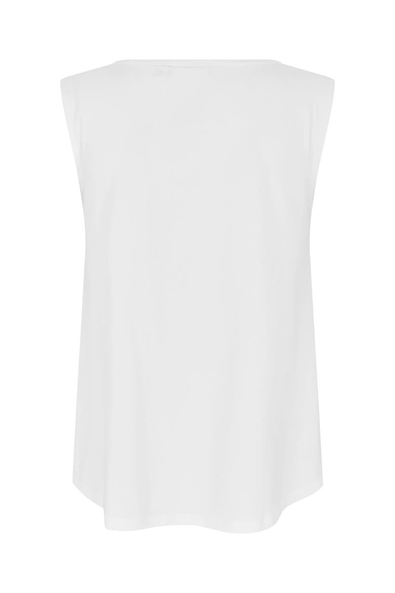 Maelisa Scoop Neck Sleeveless Top, Alternate, color, White