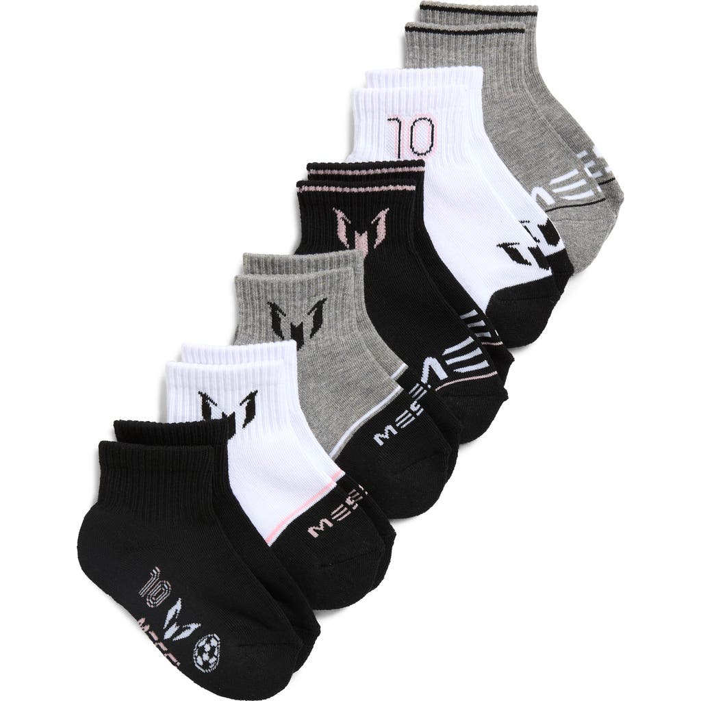 Messi Kids' Lock Up Quarter Length 6-pack Socks In Multi