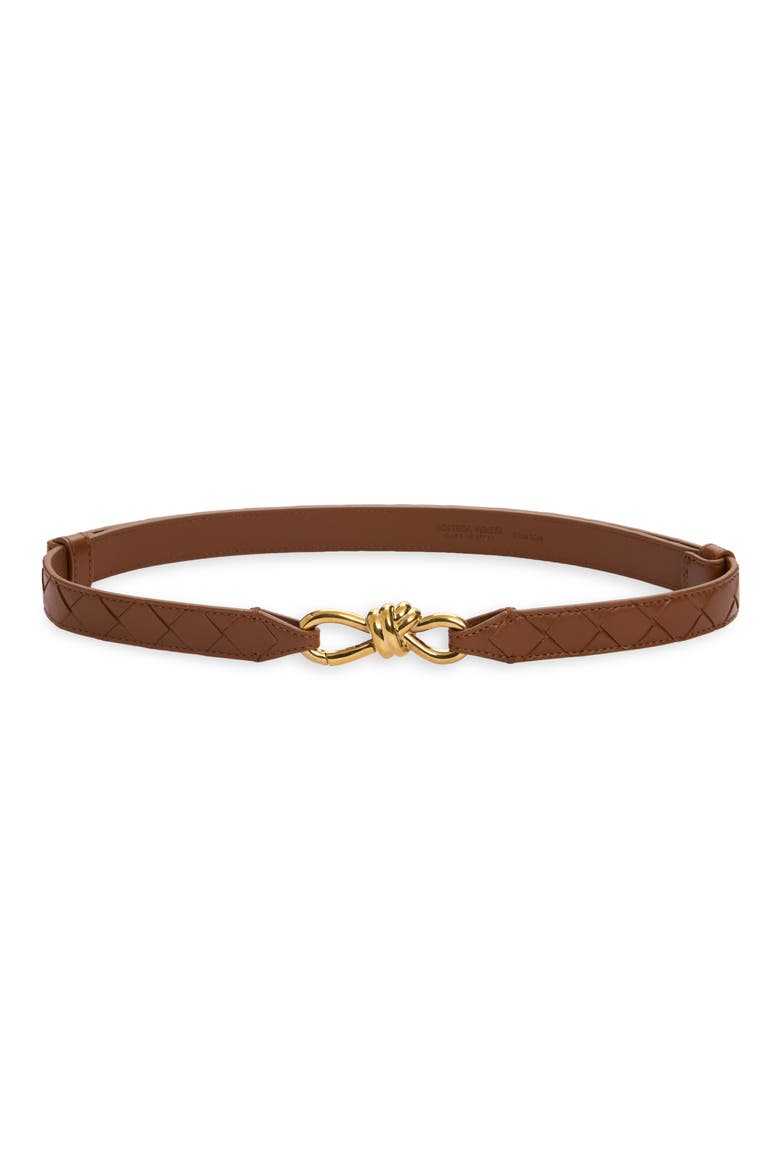 Intrecciato Belt, Main, color, 2387 TANNIN-MUSE BRASS